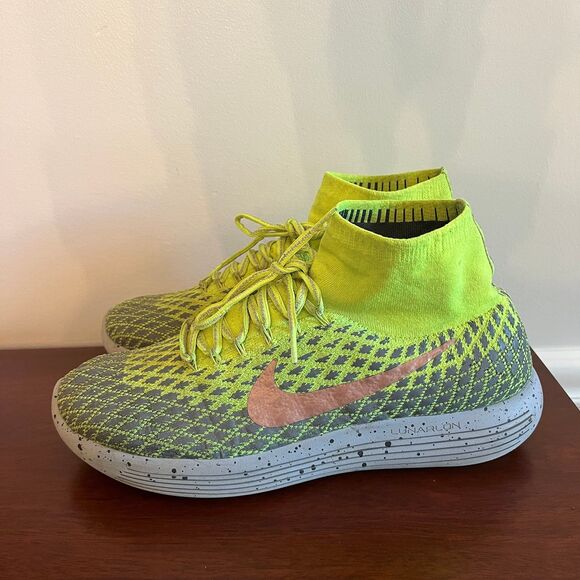 Nike Lunarepic Flyknit Shield Volt Green Running Shoes Mens 11 849664-700 main image 8